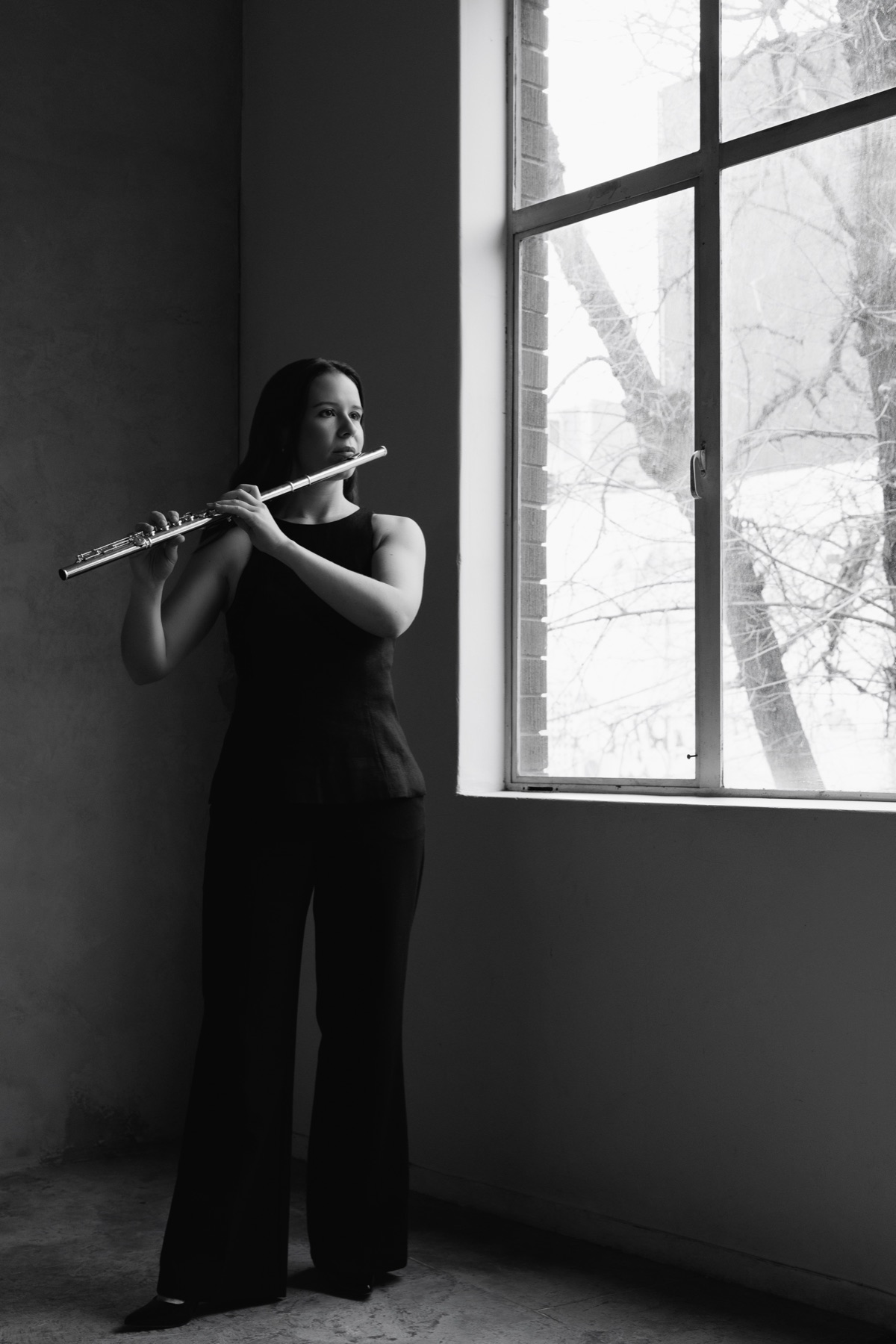 Lauren Gorman with her flute